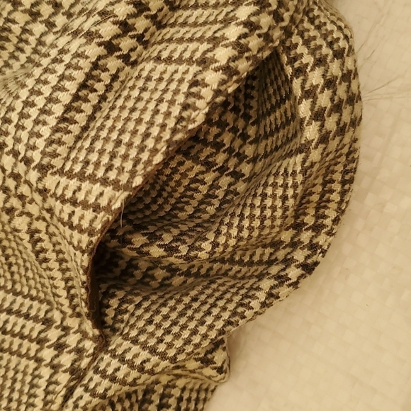 Vintage JH Collectibles Wool Blend Plaid Suit Sz 8 Gray Cream - Picture 12 of 16